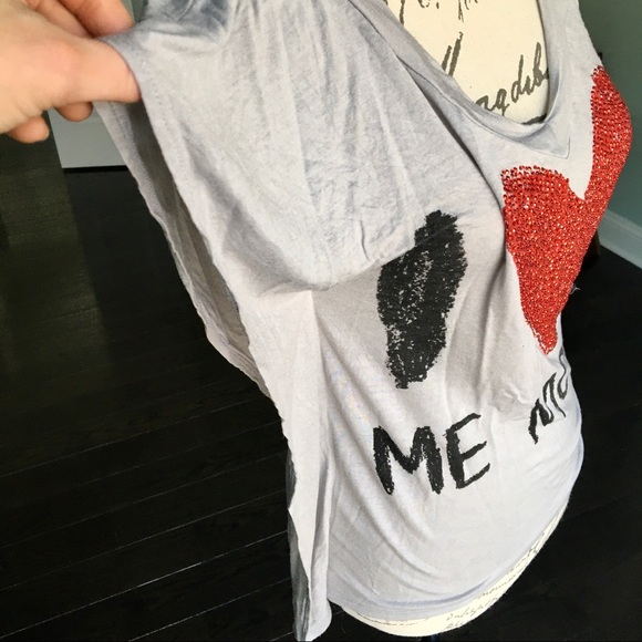 Awesome “I ❤️ Me More” Ruffle Tee - Picture 3 of 8